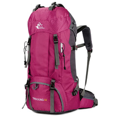 Bseash 60L backpack main compartment keeps gear organized for quick access on trips