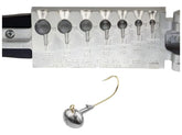 BT Outdoors Do It Mold football jig head in 1/16 oz, upright hook for bottom fishing