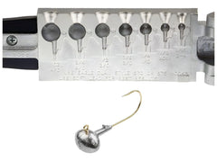 BT Outdoors Do It Mold football jig head in 1/16 oz, upright hook for bottom fishing