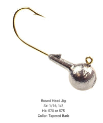 BT Outdoors Do It Mold round head jig 1/8 oz ideal for bass and panfish presentation