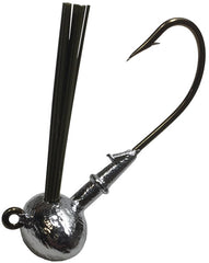BT Outdoors Do It Mold Weedless Football Jig angled shot shows broad head and signaling capability.