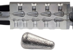 BT Outdoors Do It Mold Worm Rig Sinker close-up highlighting the nine-cavity mold for worm rigs.