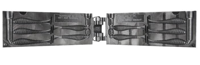 BT Outdoors Do It Molds Ripper 3in top view for precise lure casting