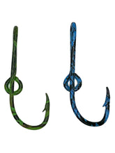 BT Outdoors Eagle Claw hat pin in green camo enhances cap style and customization.