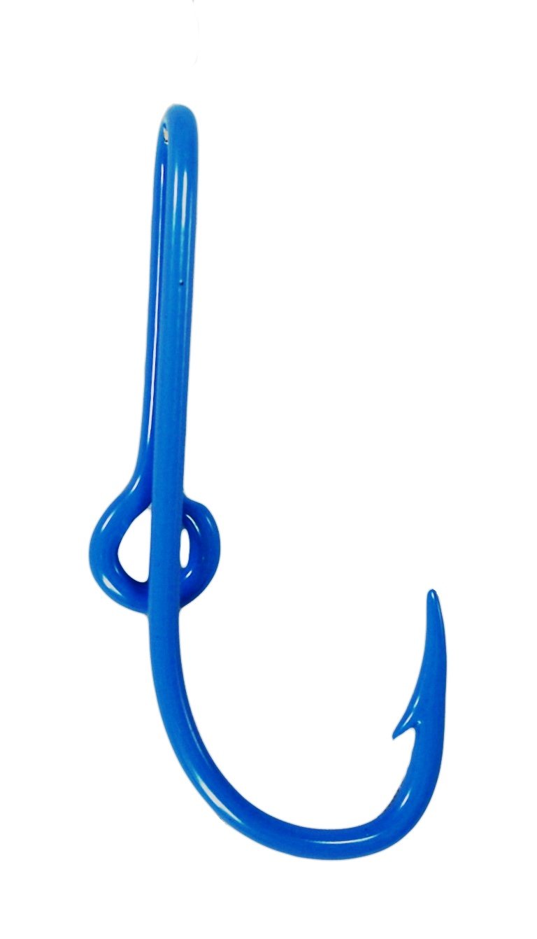 BT Outdoors Eagle Claw light blue hat hook on cap for secure wear.