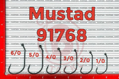 BT Outdoors Mustad 91768 NP hook packaging, 100-pack, Do It Mold ready.