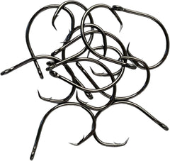BT Outdoors Mustad Demon Circle Hook 39951 inline nickel, durable wire for tough bites.