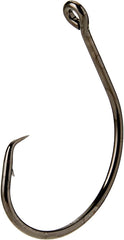BT Outdoors Mustad Demon Circle Hook 39951 inline nickel promotes reliable performance and easier release.