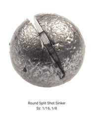 BT Outdoors Round Split Shot Sinker made in USA badge signaling reliable production.