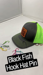 BT Outdoors set of two eagle claw hat pins shown on a cap, versatile as a tie clasp.