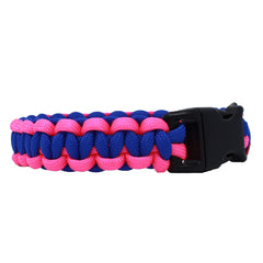 BubbasGarageTv paracord bracelet buckle closeup showing secure metal clasp