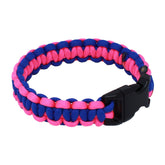 BubbasGarageTv custom two-color paracord bracelet front view for rugged outdoor wear