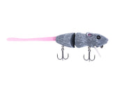 Bucca Brand Baby Bull Rat shows topwater action to attract shallow-water bass.