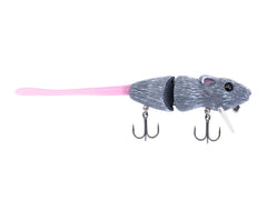 Bucca Brand Baby Bull Rat shows topwater action to attract shallow-water bass.
