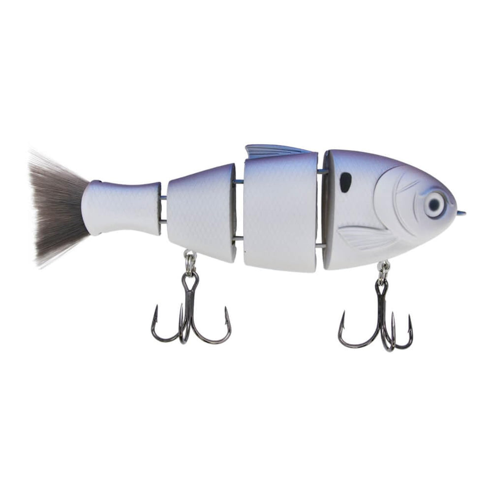 Bucca Brand Bull Shad 5 inch Glimmer Bone with lifelike action for trophy bass