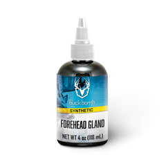 Bottle of Buck Bomb Synthetic Forehead Gland Liquid Scent with Wicks