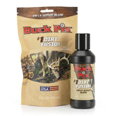 Buck Fever Synthetics Dirt Fusion scent bottle ready for long-lasting trail camera attractant