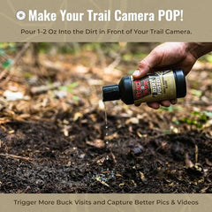 Buck Fever Synthetics Dirt Fusion scent applied in soil to lure whitetails during early season