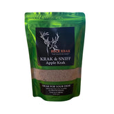 Buck Krak Sniff Apple bottle closeup highlighting attractant aroma for wildlife