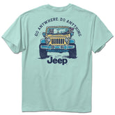 Buck Wear Jeep Cat Ride T-Shirt Island Reef front view for casual everyday wear.