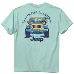 Buck Wear Jeep Cat Ride T-Shirt Island Reef front view for casual everyday wear.