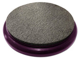 Bucket Lidz Padder seat lid with purple frame boosts outdoor seating comfort.
