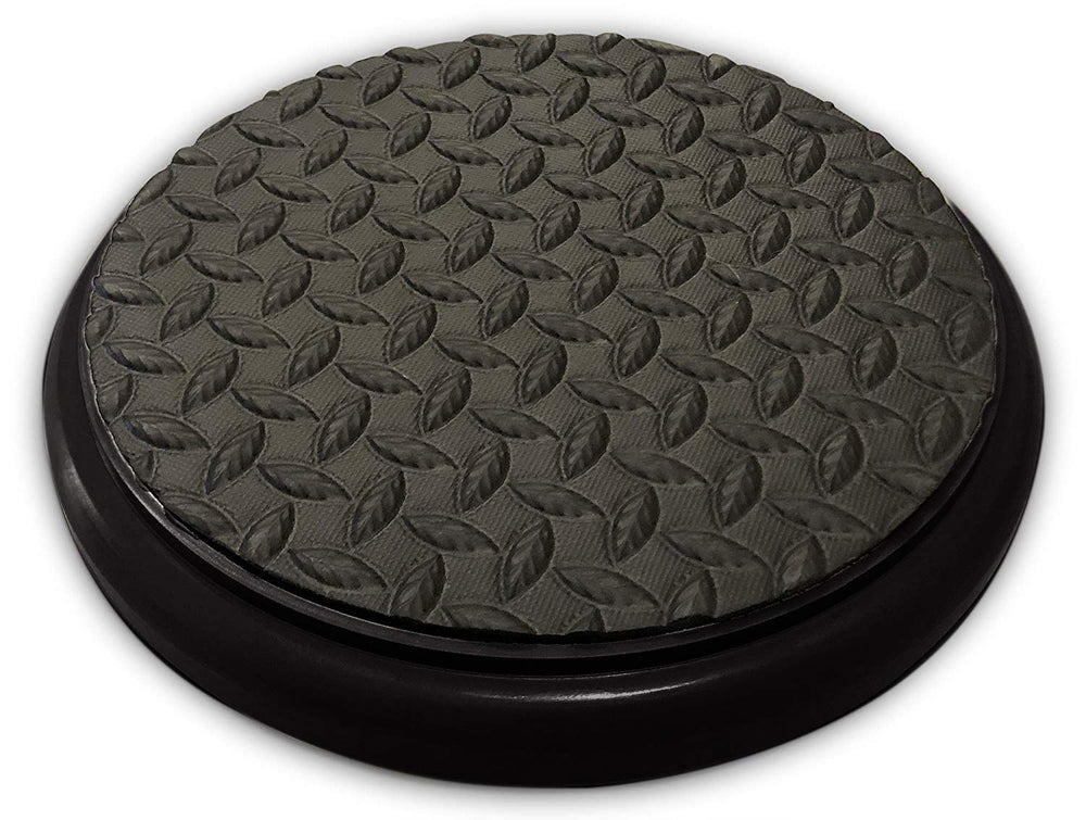 Bucket Pros padded lid with diamond pad frame on a bucket for durable protection.