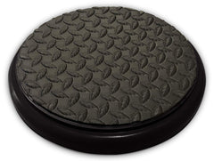 Bucket Pros padded lid with diamond pad frame on a bucket for durable protection.