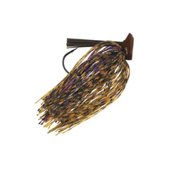 Buckeye Lures Flat Top Finesse Jig premium skirt and rubber collar for nose-down motion
