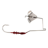 Buckeye Lures G-Buzz Bait with red nickel blade for responsive topwater strikes.