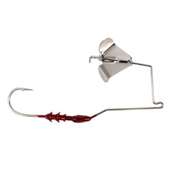 Buckeye Lures G-Buzz Bait with red nickel blade for responsive topwater strikes.