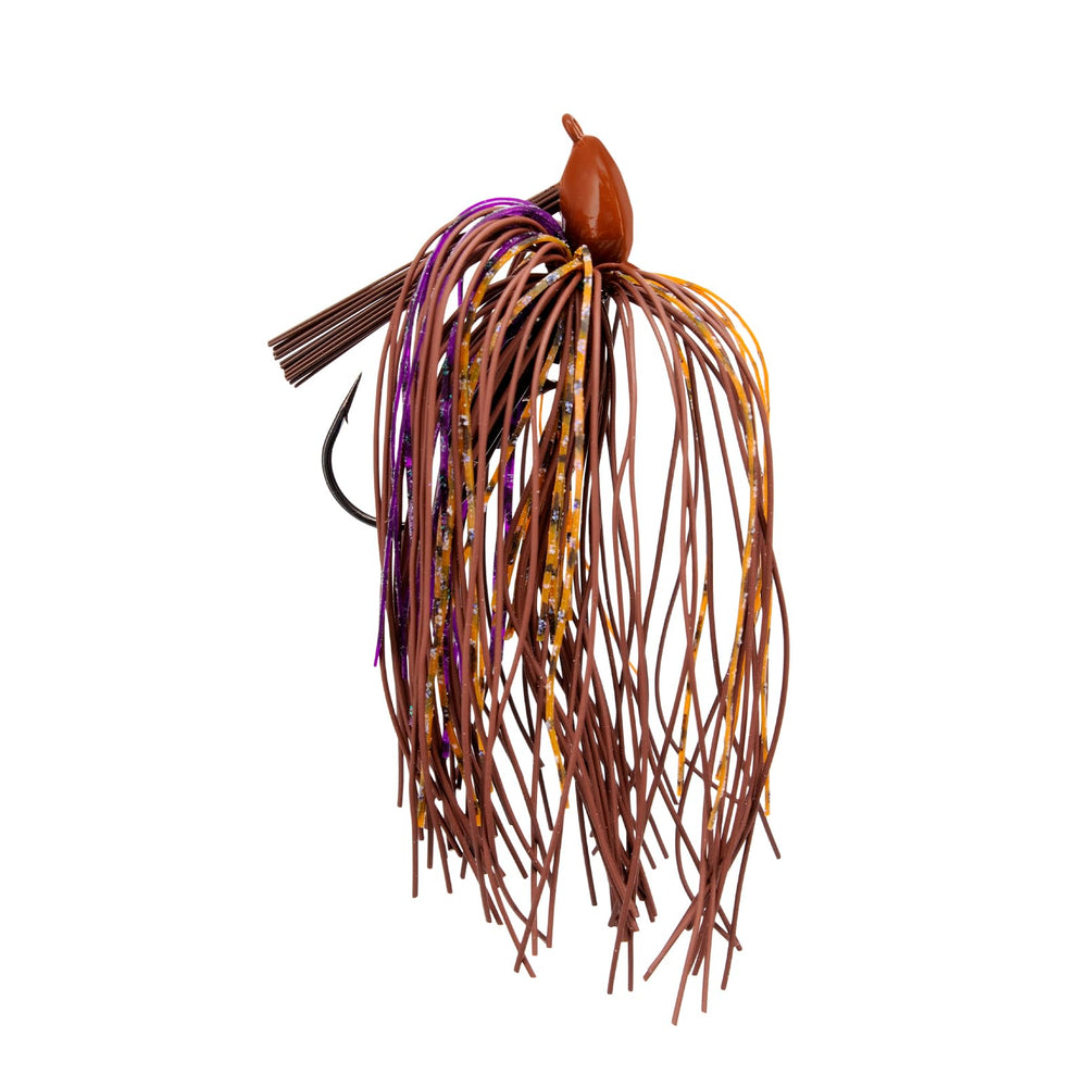 Buckeye Lures Mini Mop Jig front view highlighting finesse profile for finicky bass