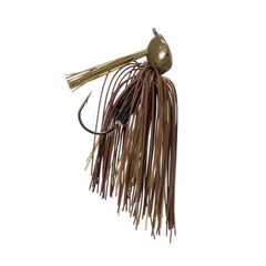 Buckeye Lures Mini Mop Jig rattles attract bass in murky water