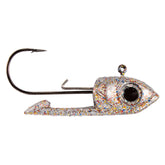 Buckeye Lures Scope Head with double-keeper design pins swimbait securely for horizontal presentation.