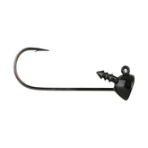 Buckeye Lures Spot Remover Jig Head keeps worms upright with a black finish for better bass action.