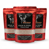 Buck Krak cherry-flavor attractant draws deer to feed.