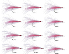 Bucktail Teaser White/Pink lure angled view