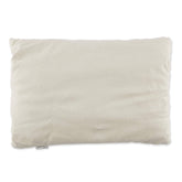 Bucky buckwheat pillow 23x16, compact size, supports neck alignment during sleep.