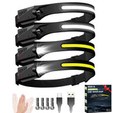 Bud K headlamp front view shows compact portable camping lighting