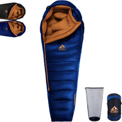 BUERTS down backpacking sleeping bag 680fp warmth for cold nights.