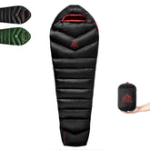 BUERTS down sleeping bag compact-pack highlights ultra-lightweight packing for backpacking trips