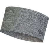 BUFF Dryflx headband front view for a snug fit with reflective details for low-light runs.