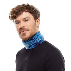 Buff CoolNet UV neck gaiter Santana Navy outdoors-ready with UPF 50 protection.
