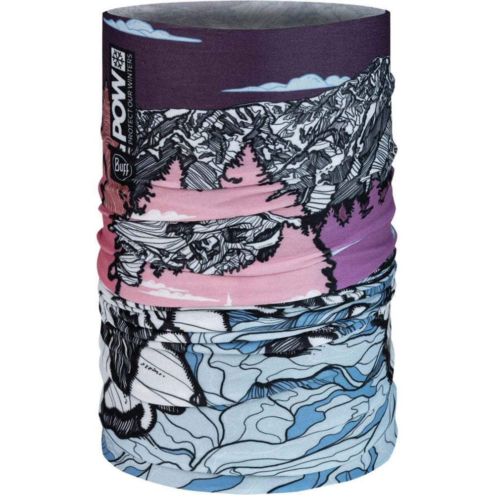 Buff Original EcoStretch Pow Ustir Multi neck gaiter versatile for outdoor adventures with sun protection