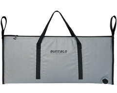 Buffalo Gear insulated fish cooler bag front view shows compact cold-storage for fishing trips.