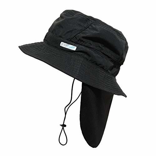 BUILTCOOL front view cooling bucket cap with neck shade for sun protection