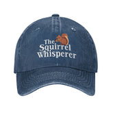 BUINGBFG Squirrel Whisperer Hat front view in navy for casual everyday style.