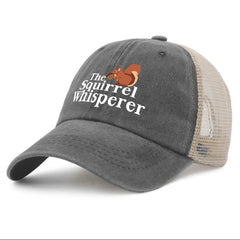 BUINGBFG Squirrel Whisperer hat side profile showing adjustable fit for outdoor wear
