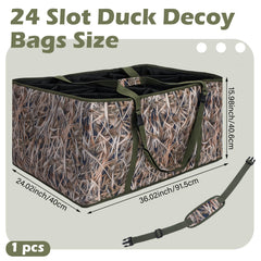 Bulyoou duck decoy bag adjustable dividers for flexible storage.