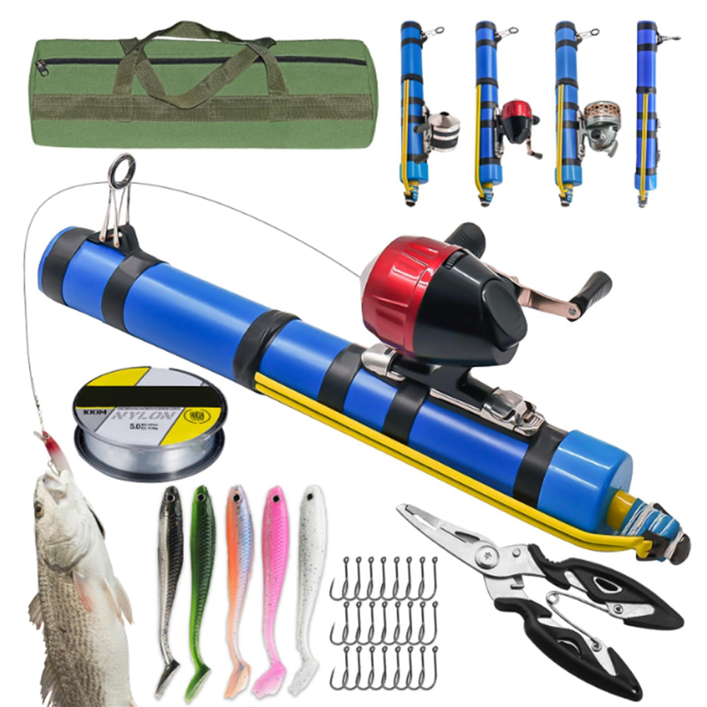 Bunoju Fishing Catapult Rod compact 15-inch design ideal for travel and shore setups.